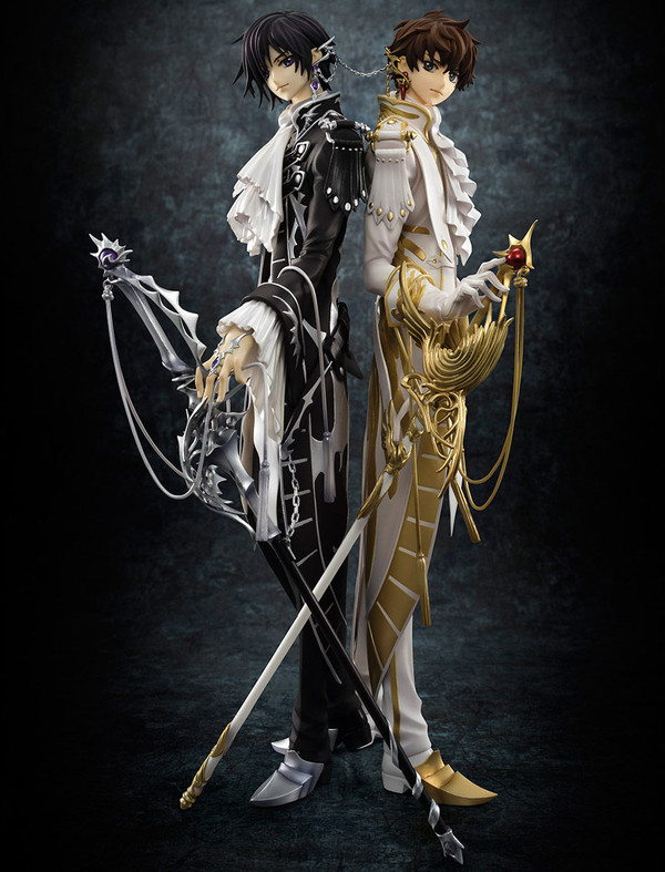 Kururugi Suzaku, Lelouch Lamperouge, Code Geass - Hangyaku No Lelouch R2, MegaHouse, Pre-Painted, 1/8, 4535123823961