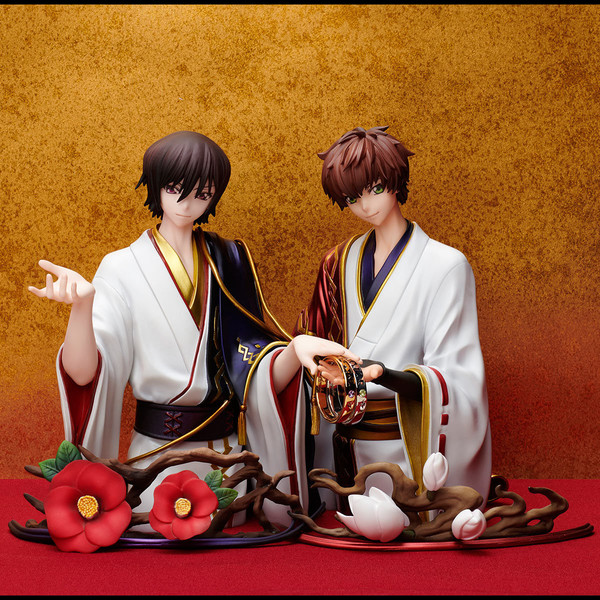 Kururugi Suzaku, Lelouch Lamperouge, Code Geass - Hangyaku No Lelouch, FREEing, MegaHouse, Pre-Painted, 4571245298638