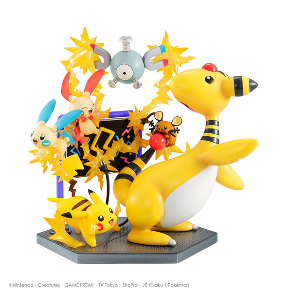 Coil, Dedenne, Denryu, Minun, Pikachu, Prasle (Electric Power!), Pocket Monsters, MegaHouse, Pre-Painted, 4535123829437