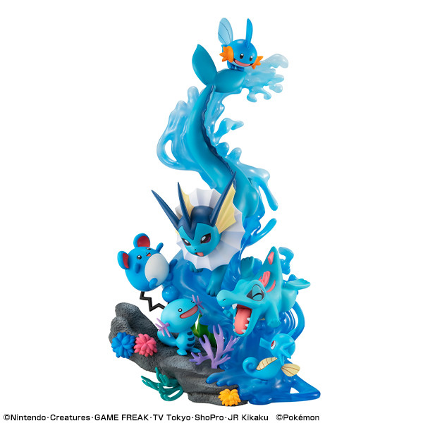 Maril, Mizugorou, Showers, Tattu, Upah, Waninoko (Mizu Type Dive to Blue), Pocket Monsters, MegaHouse, Pre-Painted, 4535123831027
