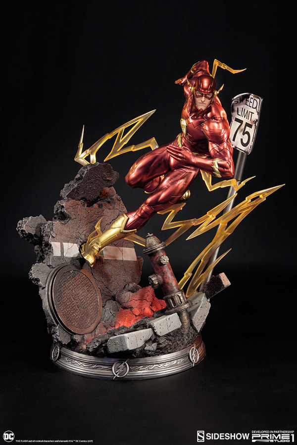 Flash (The New52!), Justice League, Prime 1 Studio, Sideshow Collectibles, Pre-Painted, 1/4