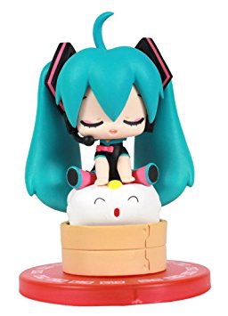 Miku Hatsune, Shumai-kun (Hatsune Miku sitting on Shumai-kun head China), Miku, Vocaloid, Taito, Pre-Painted, 1/10
