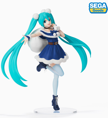 Miku Hatsune (Hatsune Miku Christmas Style 2020 Blue), Miku, Vocaloid, SEGA, Pre-Painted