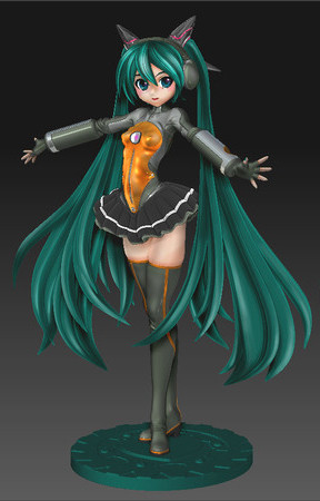 Hatsune Miku (Heartbeat Odds&Ends), Vocaloid, Grizzry Panda, Garage Kit