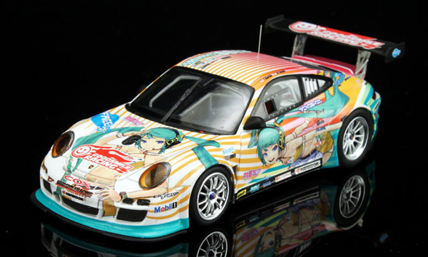 Hatsune Miku (Porsche 997 GT3 R - 2010 Season), GOOD SMILE Racing, Vocaloid, Fujimi, Pre-Painted, 1/43, 4968728152424