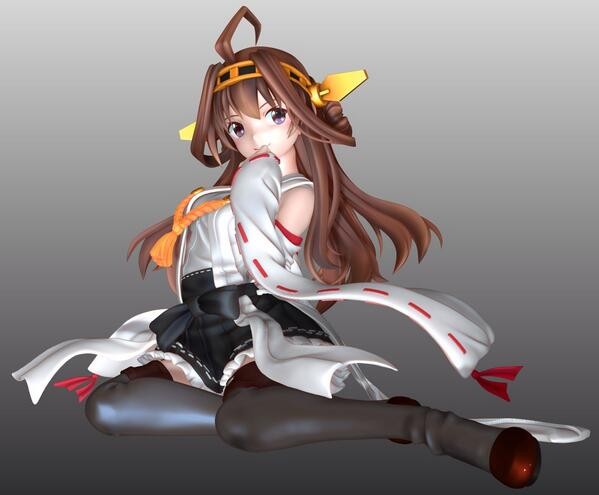 Haruna, Kongou, Kantai Collection ~Kan Colle~, Grizzry Panda, Garage Kit