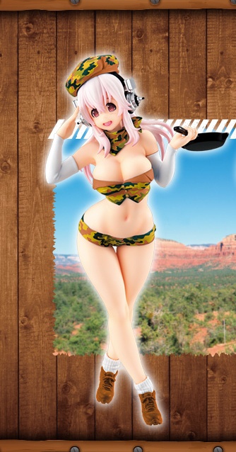 Sonico (Military), Super Sonico The Animation, FuRyu, Pre-Painted