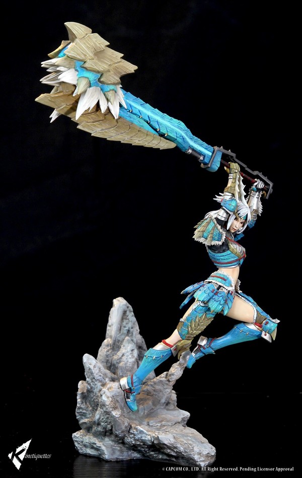 Hunter (Zinogre Armor, Female), Monster Hunter, Kinetiquettes, Pre-Painted, 1/10