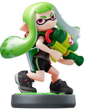 Inkling (Hito no Sugata, Girl, Lime Green), Splatoon, Nintendo, Pre-Painted, 4902370533095
