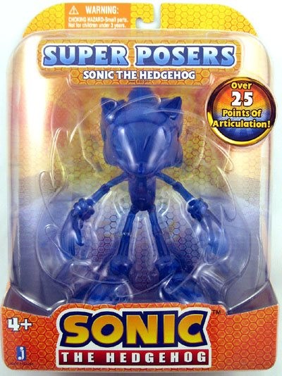 Sonic the Hedgehog (Clear Blue), Sonic The Hedgehog, Jazwares, Action/Dolls