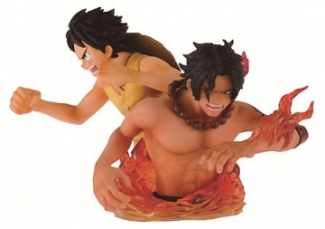Luffy Monkey D., Ace Portgas D. (Monkey D. Luffy and Portgas D. Ace), One Piece, Banpresto, Pre-Painted