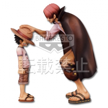 Luffy Monkey D., Shanks (Monkey D. Luffy and Red-Haired Shanks Pastel Color), One Piece, Banpresto, Pre-Painted