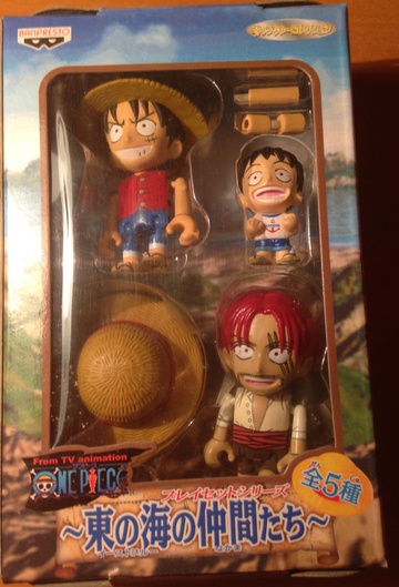 Luffy Monkey D., Shanks (Monkey D. Luffy, Young Luffy and Shanks), One Piece, Banpresto, Pre-Painted