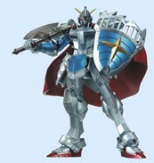 Knight Gundam, Mobile Suit Gundam, Banpresto, Pre-Painted