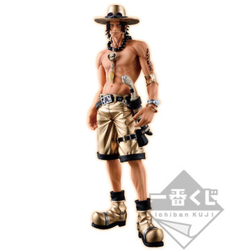Ace Portgas D. (Amusement Ichiban Kuji One Piece SUPER MASTER STARS PIECE THE PORTGAS・D・ACE Portgas D. Ace Gold), One Piece, Banpresto, Pre-Painted