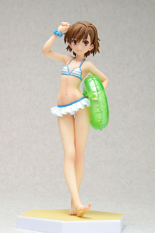 Misaka Mikoto (Swimsuit, Electric Sisters), To Aru Kagaku No Railgun, Wave, Pre-Painted, 1/10, 4942330053911