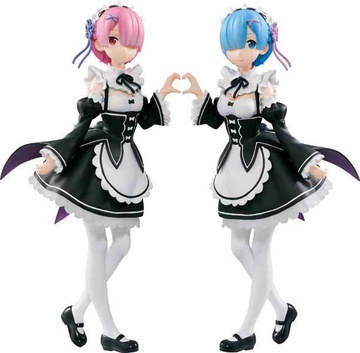 Ram, Rem (Rem & Ram), Re: Zero Kara Hajimeru Kyuukei Jikan, Banpresto, Pre-Painted