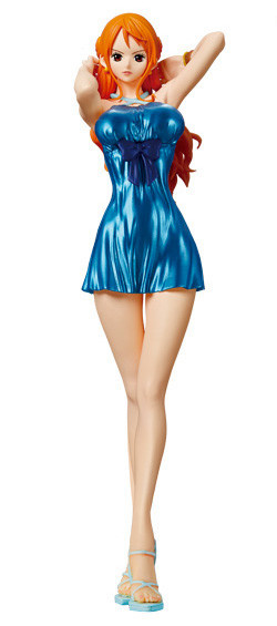 Nami (Blue Metallic), One Piece, Banpresto, Pre-Painted