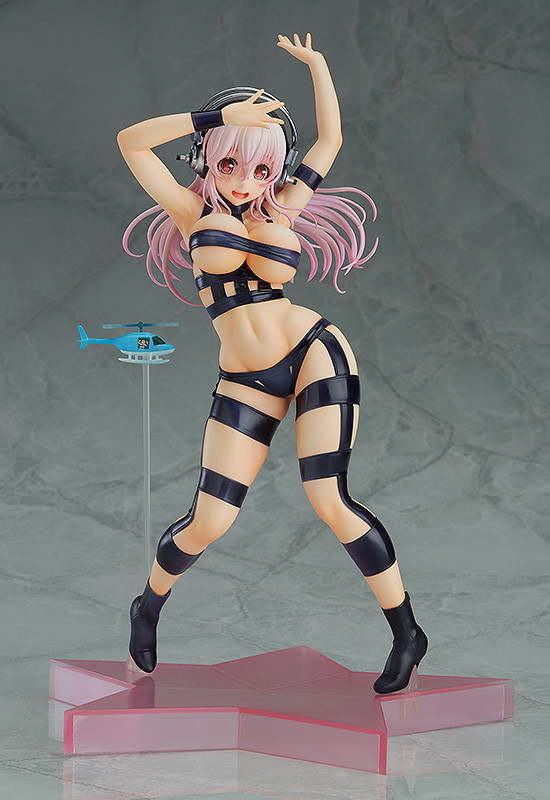 Sonico, Super Pochaco (Hot Limit), SoniComi (Super Sonico), Good Smile Company, Pre-Painted, 1/7, 4580416940382