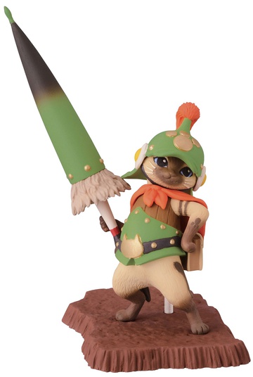 Airou (Otomo Card Stand Figure), Monster Hunter 4, Banpresto, Pre-Painted