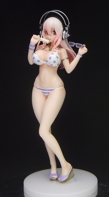 Sonico (Summer Beach Blueberry macaron Swimsuit), Nitro Super Sonic, Super Sonico The Animation, Taito, Pre-Painted