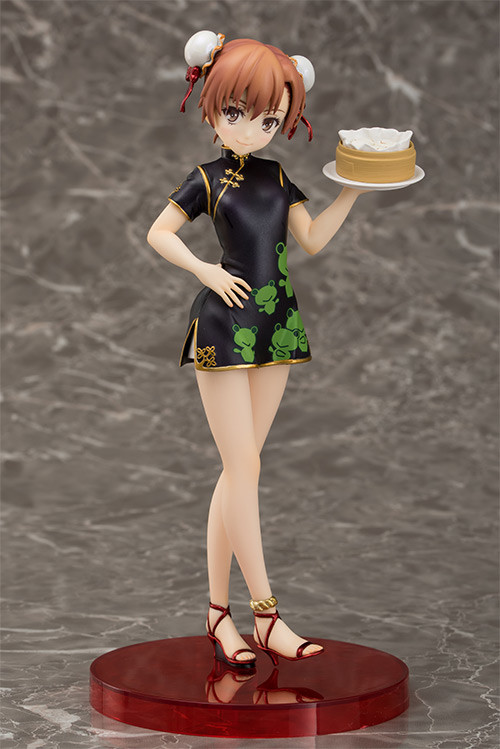 Misaka Mikoto (Chinese Dress style Black), To Aru Kagaku No Railgun S, Aquamarine, Pre-Painted, 1/8