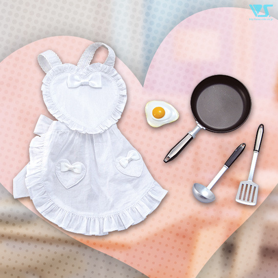 Frying Pan & Heart-Shaped Apron Set, Volks, Accessories, 1/3, 4518992402383