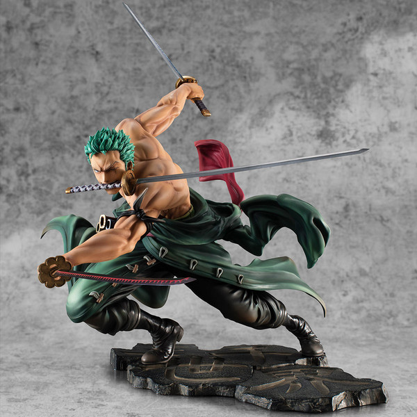 Roronoa Zoro (3000 World!!!), One Piece, MegaHouse, Pre-Painted, 1/8, 4535123715976
