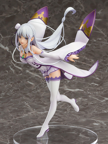 Emilia, Re: Zero Kara Hajimeru Isekai Seikatsu, Good Smile Company, Pre-Painted, 1/7