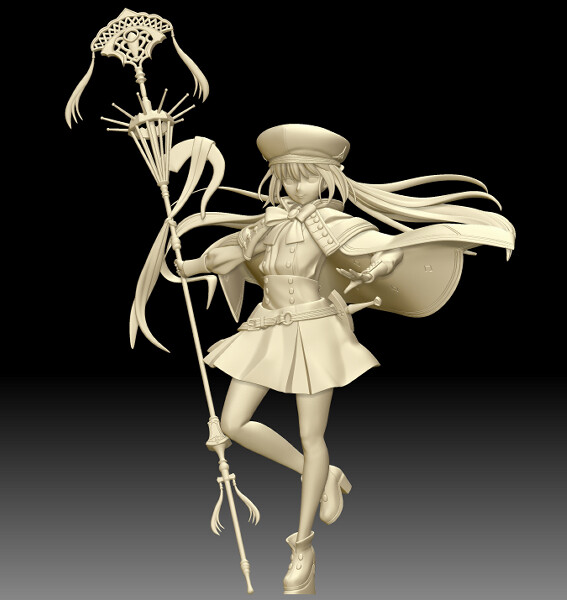 Altria Caster, Fate/Grand Order, SB4, Garage Kit, 1/7