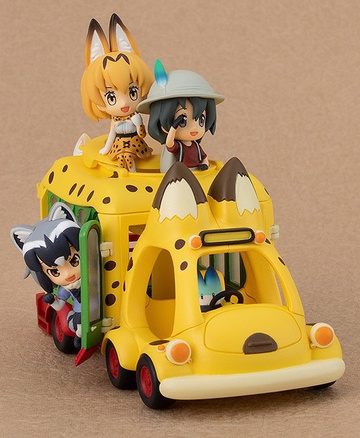 Serval, Fennec, Raccoon, Lucky Beast, Kaban, Japari Bus (Japari Bus), Kemono Friends, Kadokawa, Pre-Painted