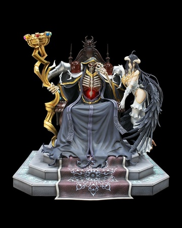 Albedo, Momonga (Ainz Ooal Gown and Albedo Statue), Overlord, Kadokawa, Pre-Painted, 1/4