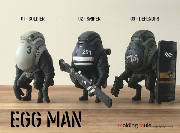 Egg Man (Soldier), Original, Molding Mule, Garage Kit