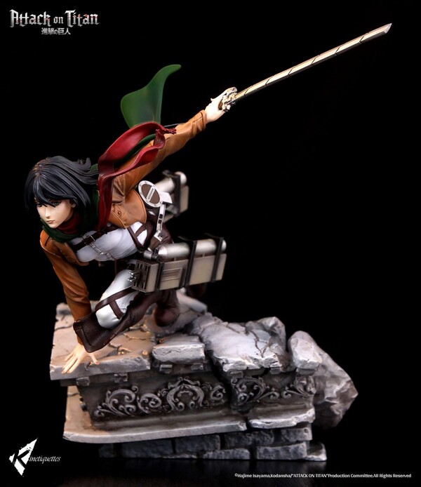 Mikasa Ackerman, Shingeki No Kyojin, Kinetiquettes, Pre-Painted, 1/10