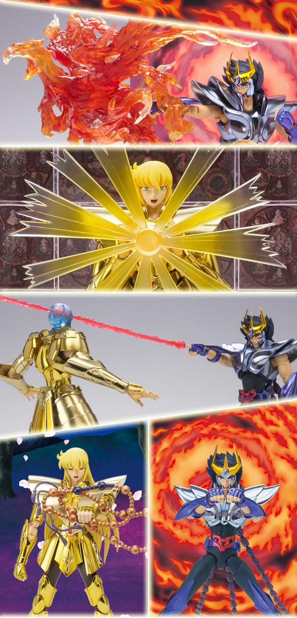 Phoenix Ikki & Virgo Shaka Effect Parts Set, Saint Seiya, Bandai, Accessories