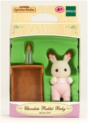 Chocolate Rabbit Baby, Sylvanian Families, Epoch, Action/Dolls