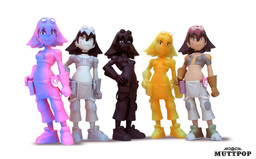 Eva Wei (Normal), Oban Star Racers, Muttpop, Pre-Painted