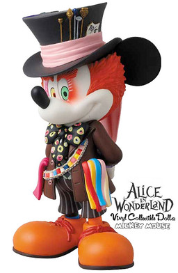 Mickey Mouse (No. 177, Mad Hatter), Alice In Wonderland (2010), Medicom Toy, Pre-Painted