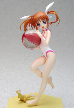 Takamachi Nanoha (Swimsuit), Mahou Shoujo Lyrical Nanoha The Movie 1st, Wave, Pre-Painted, 1/10, 4943209551323