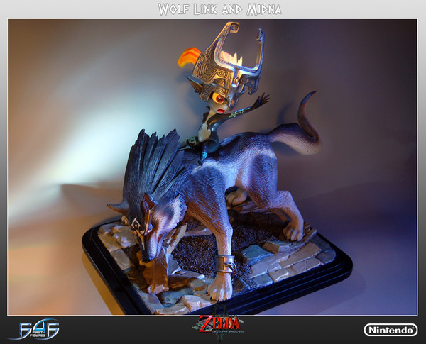 Midna, Wolf Link, Zelda No Densetsu: Twilight Princess, First 4 Figures, Pre-Painted, 1/4