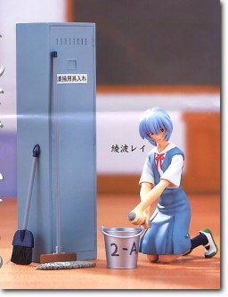 Ayanami Rei (Figure Set Cleaning Time), Shin Seiki Evangelion, SEGA, Pre-Painted