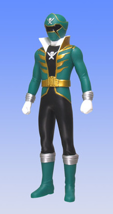 Gokai Green, Kaizoku Sentai Gokaiger, Bandai, Pre-Painted