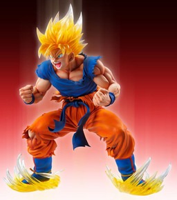 Son Goku SSJ (2, Clear Hair), Dragon Ball Kai, Medicos Entertainment, Pre-Painted, 1/8, 4580122818081