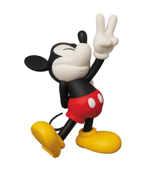 Mickey Mouse (Peace Sign), Disney, Medicom Toy, Roen, Pre-Painted