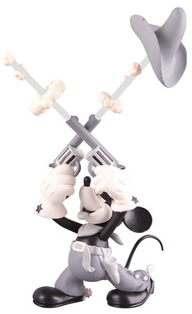 Mickey Mouse (Two-Gun Mickey), Disney, Medicom Toy, Roen, Pre-Painted