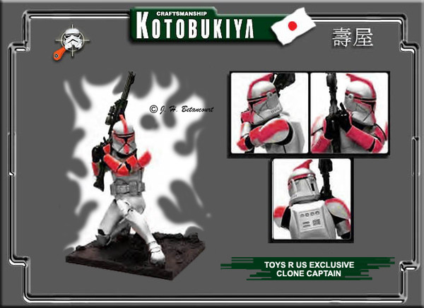 Clone Trooper Captain, Star Wars, Kotobukiya, Toys"R"Us, Pre-Painted, 1/7