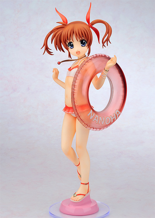 Raising Heart, Takamachi Nanoha (Swimsuit), Mahou Shoujo Lyrical Nanoha The Movie 1st, Gift, Pre-Painted, 1/4, 4562200825617