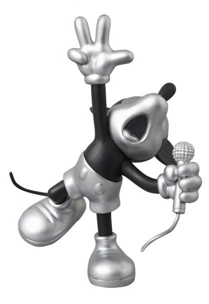 Mickey Mouse (Black and Silver, Shout), Disney, Medicom Toy, Roen, Pre-Painted, 4530956151656