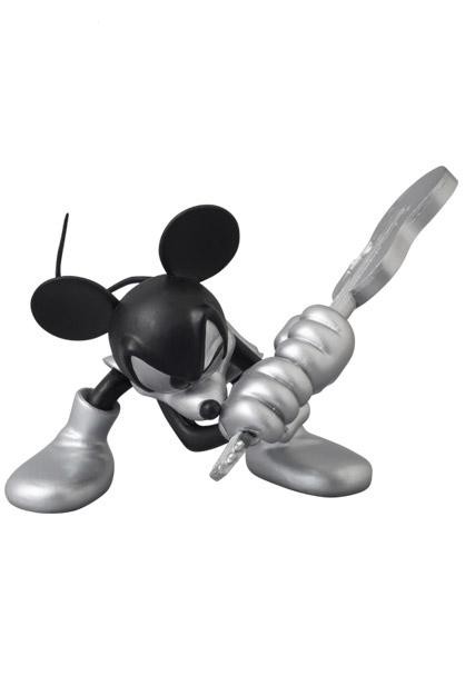 Mickey Mouse (Black and Silver, Guitar), Disney, Medicom Toy, Roen, Pre-Painted, 4530956305431