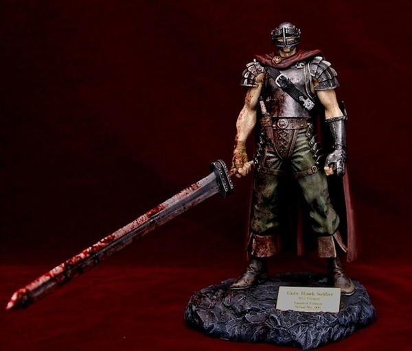 Guts (Hawk Soldier 2012 - Bloody), Berserk, Art of War, Pre-Painted, 1/10